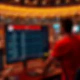 Live betting interface showcasing real-time odds