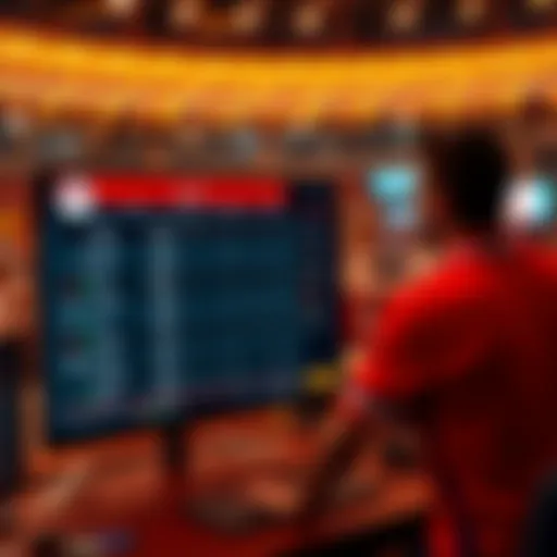 Live betting interface showcasing real-time odds