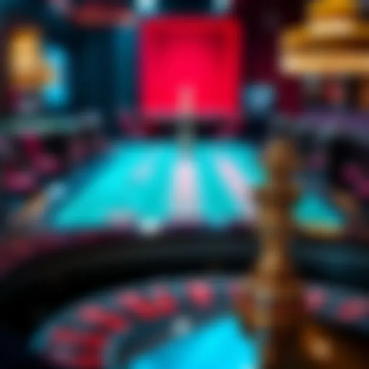 A table showcasing the betting options available in American roulette