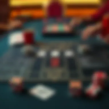 A diagram showcasing the basic rules of baccarat