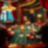 Intricate baccarat game setup