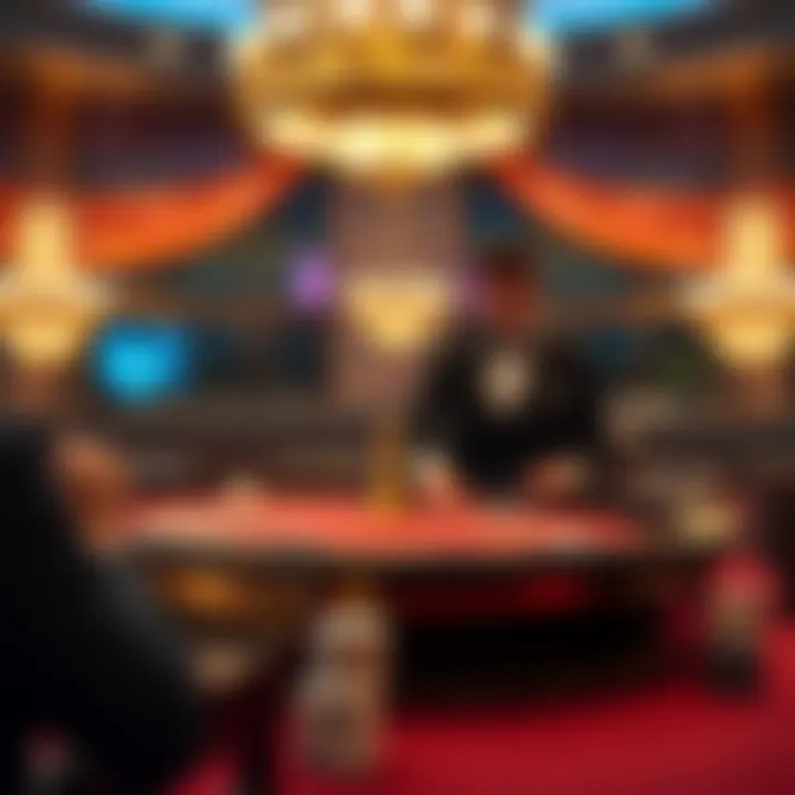 Visual representation of baccarat gameplay dynamics