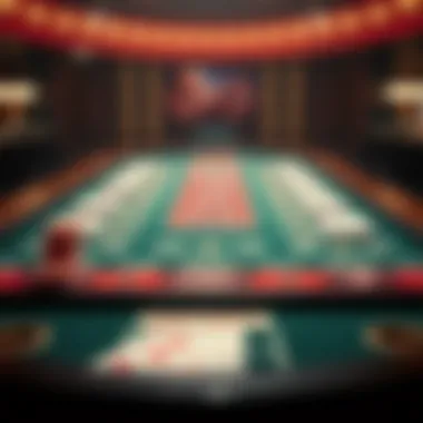 Visual representation of baccarat rules