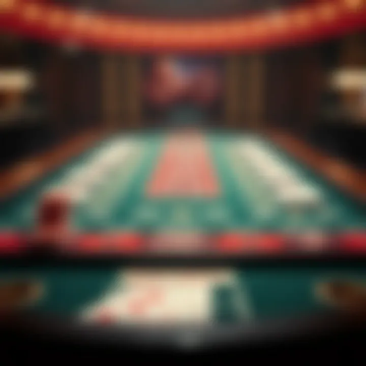 Visual representation of baccarat rules