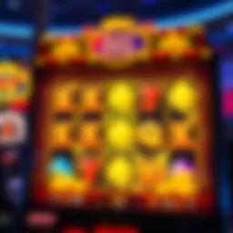 Vibrant online casino slot interface