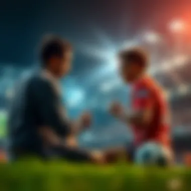 Illustration depicting a strategic betting analysis