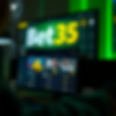 Graphical user interface of the bet365 platform