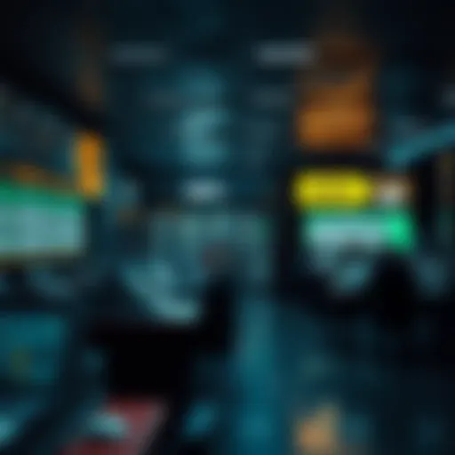 Conceptual illustration of a betting center