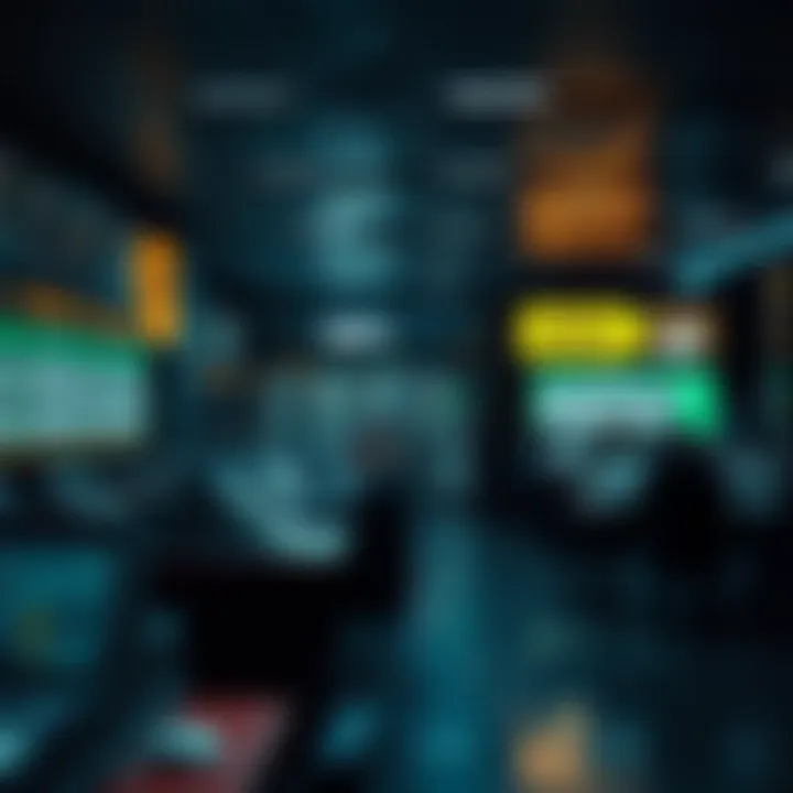 Conceptual illustration of a betting center