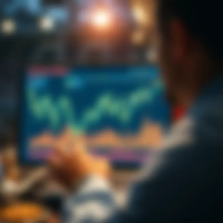 Graph showing betting trends