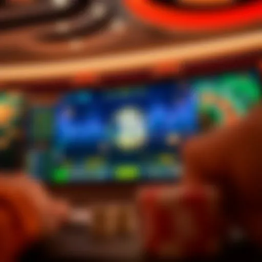 Visual representation of Bitcoin casino interface