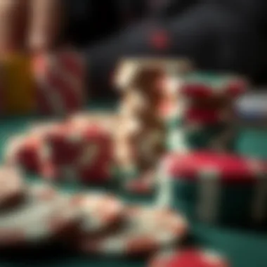 Real Money Gambling Essentials Close-up of chips used in real money gambling