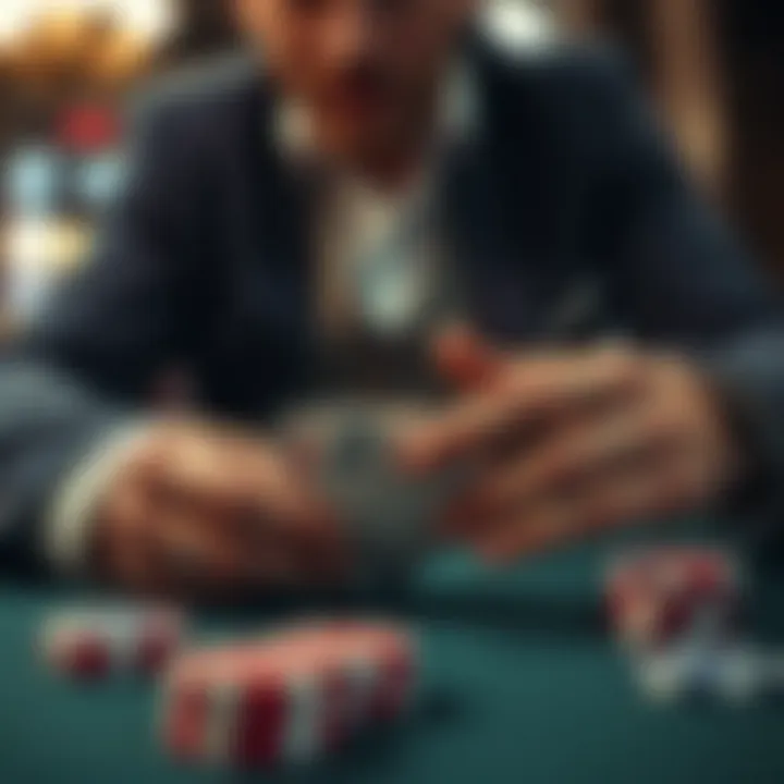 Strategic card counting technique illustration