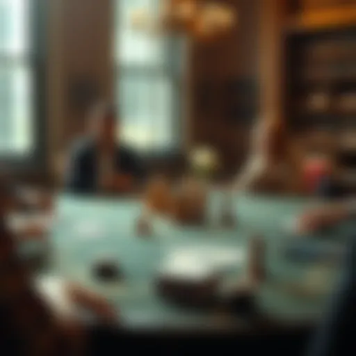 Strategic card game setup