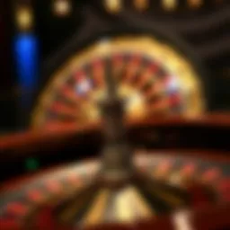 Intricate design of a roulette wheel