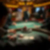 Strategic casino gameplay illustration