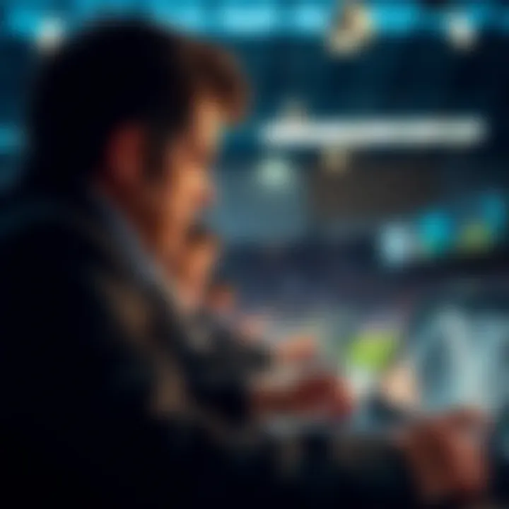 A digital platform showcasing betting trends