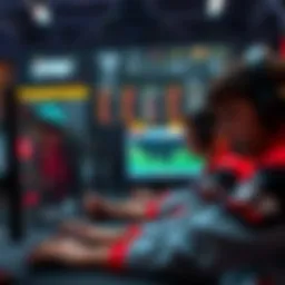 Conceptual artwork representing esports betting strategy