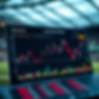 An analytical graph of football match statistics