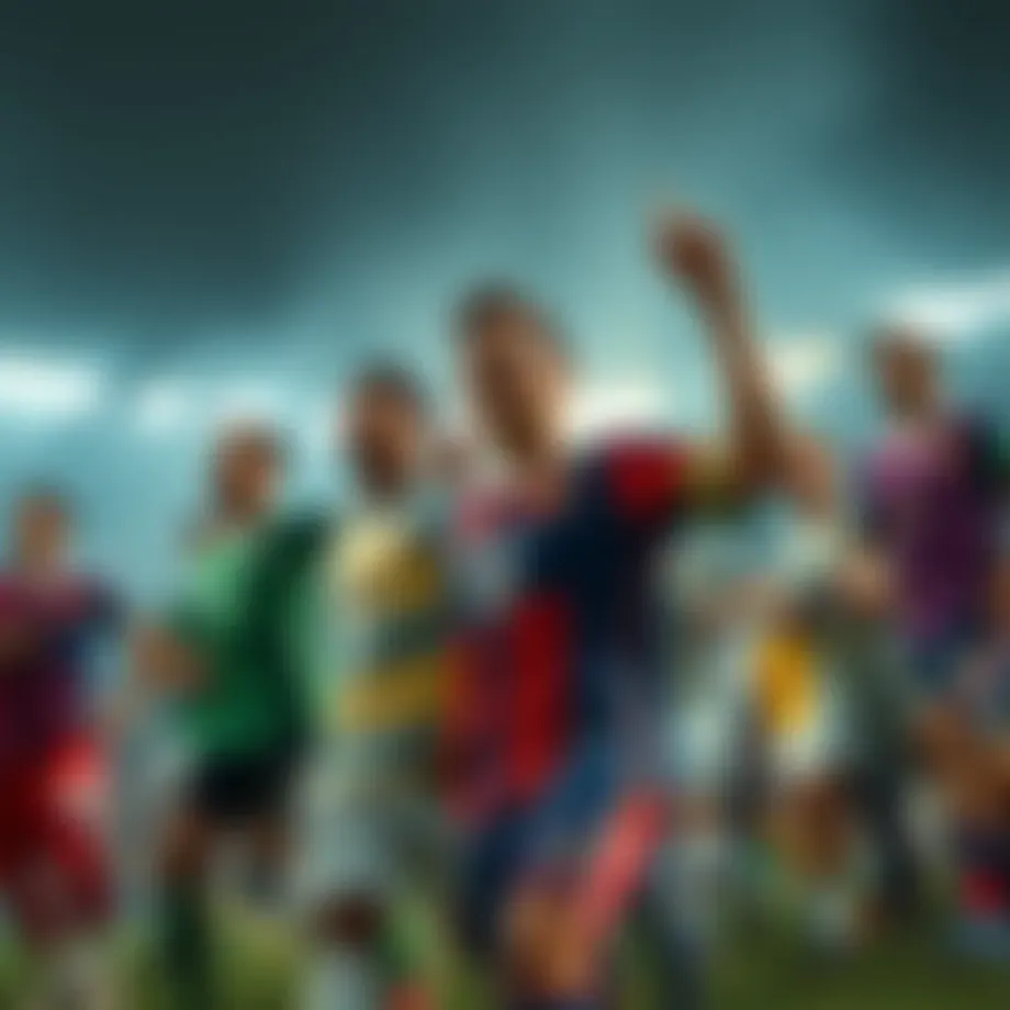 Global sports tournament showcasing diverse teams