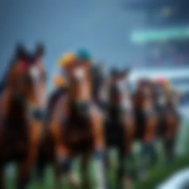Competitive Spirit of the Grand National Diverse horses competing in the Grand National event