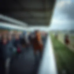 A panoramic view of Aintree Racecourse during the Grand National event