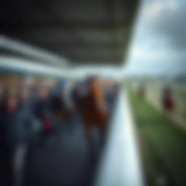 A panoramic view of Aintree Racecourse during the Grand National event