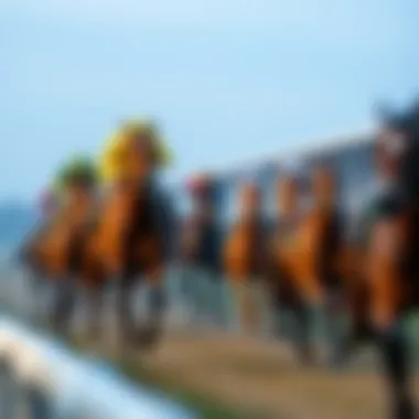 A historical timeline showcasing horse racing evolution