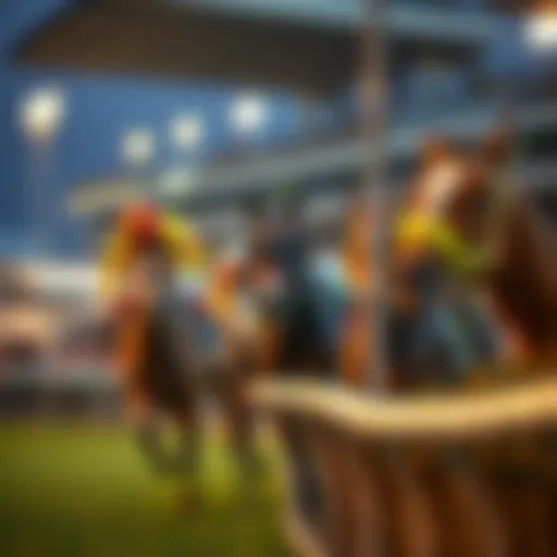 Thrills of Horse Racing Betting Horse racing event showcasing the excitement of betting