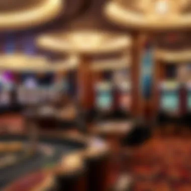 A serene space for relaxation within a casino