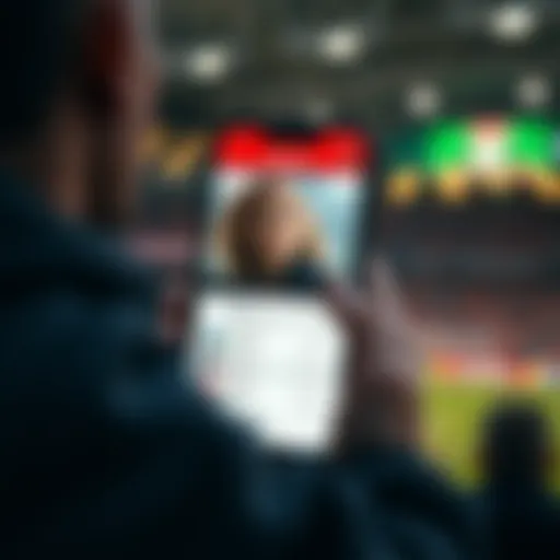 User-friendly interface of the Ladbrokes app showcasing betting options