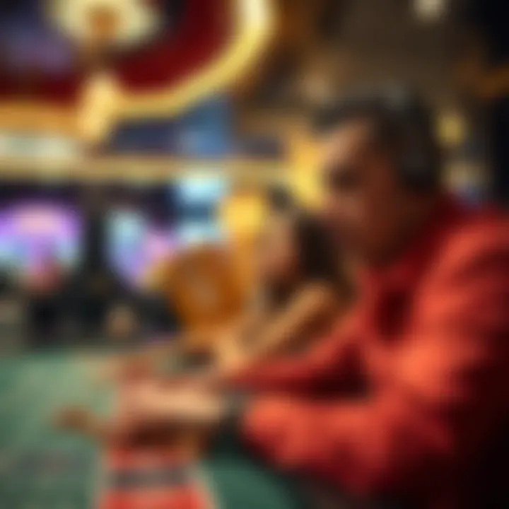 Illustration of large winning strategies in casino environments