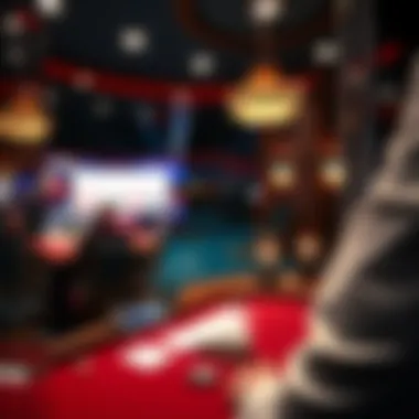 An immersive live baccarat gaming interface displaying cards and a dealer.