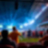 Dynamic betting scene showcasing live events