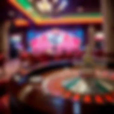 The Charm of Live Roulette Wheels Elegant roulette wheel in a casino setting