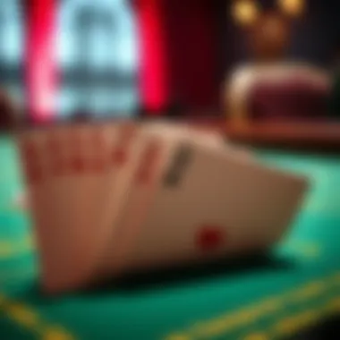User-Friendly Baccarat Experience Close-up of baccarat cards emphasizing user-friendly betting experiences