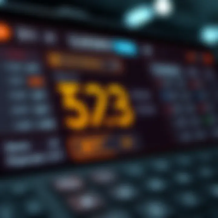 Calculator interface for betting