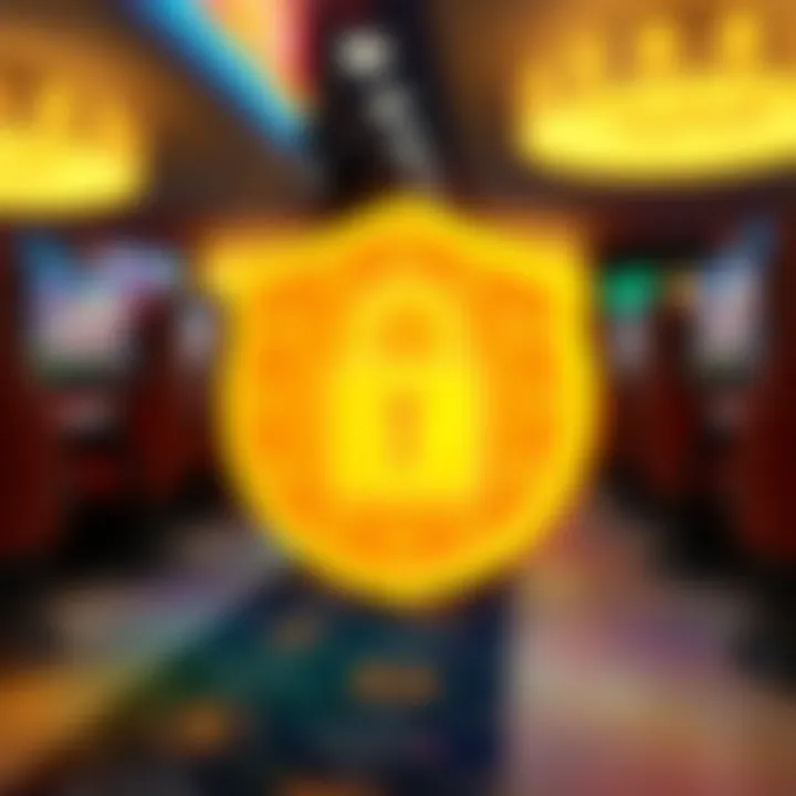 Ensuring Security in Online Gambling A secure online banking symbol representing safety in transactions