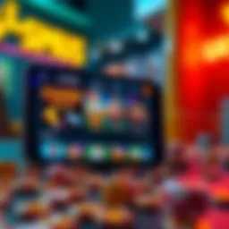 Innovative mobile casino interface showcasing games