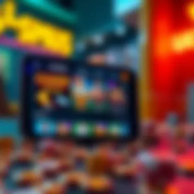 Innovative mobile casino interface showcasing games