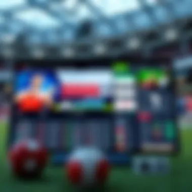 User interface design showcasing modern online betting platforms