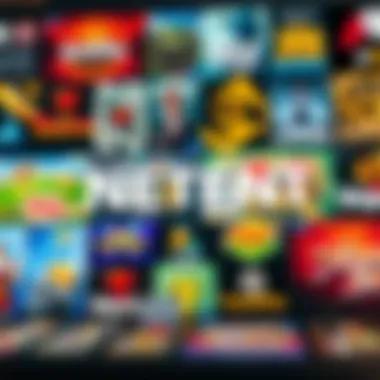 Diverse Game Collection by NetEnt Illustration of various NetEnt game titles