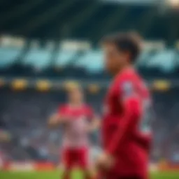 Intense moment during the Newcastle vs Liverpool match showcasing the fierce competition.