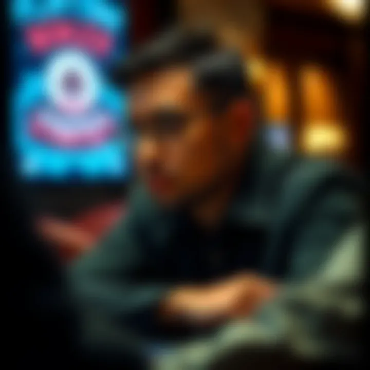 Contemplating Omaha Strategy Omaha Poker player contemplating strategy