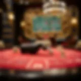 Luxurious Online Baccarat Table A luxurious online baccarat table setting