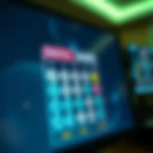 A digital bingo card displayed on a computer screen