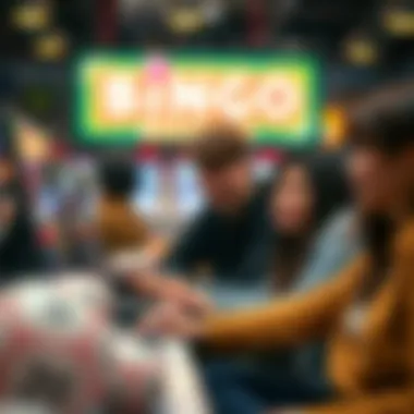 Players engaged in a lively online bingo session