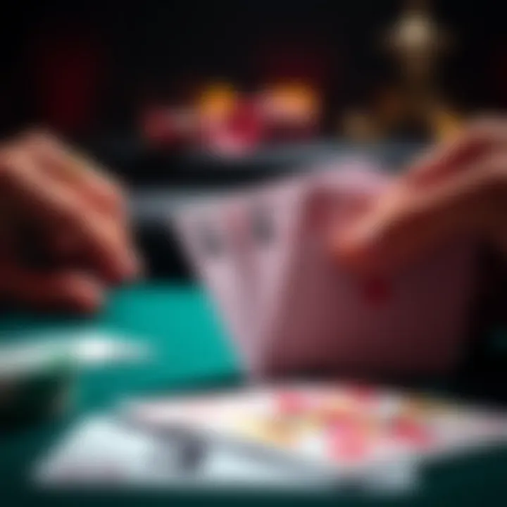 Insight into Blackjack Strategies Detailed view of blackjack game strategy cards