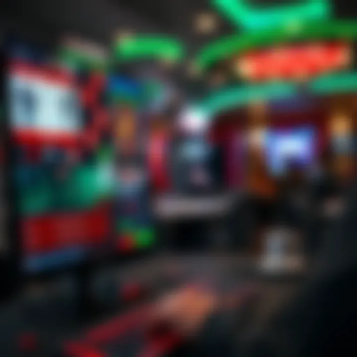 A sophisticated online casino interface