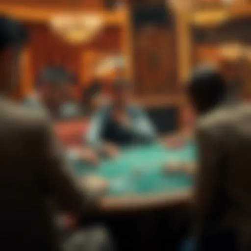 Exciting moment in live baccarat game